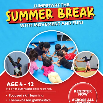 Jumpstart the school break with our summer camp. It's designed for kids aged 4 to 12, with no prior experience needed, focusing on skill learning, team activities, and creative fun.