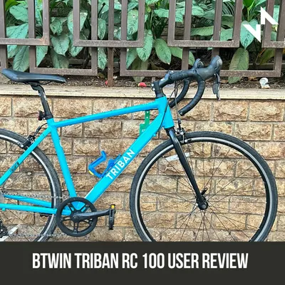 This is the Btwin Triban RC 100, a popular entry level road bike in my rental fleet. In this series, I give you my honest user review based on my experience renting it out to clients in Mumbai.