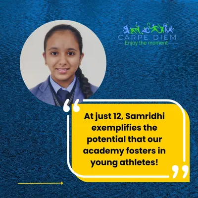 At just 12, Samridhi exemplifies the potential we foster in young athletes. Her selection for the Delhi Women's U-15 team is a huge milestone.