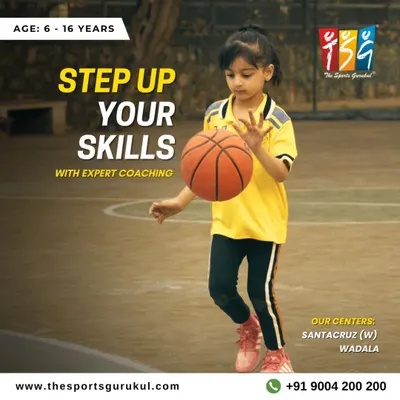 Ready to step up your skills on the basketball court? We offer expert coaching for ages 6 to 16 at our Santacruz and Wadala centers. Join us for a free trial to start your journey.