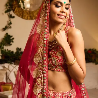 A behind the scenes moment from a campaign shoot. It's not just one element, but how everything comes together that creates the perfect bridal look.