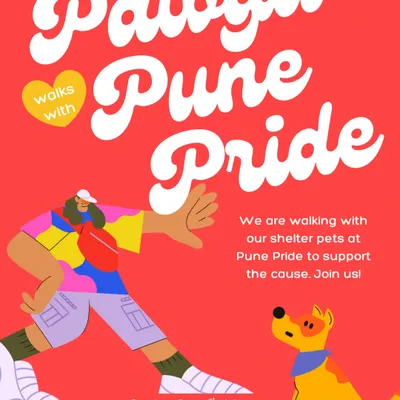Pawga walks with Pride. We were so excited to join the Pune Pride 2025 march with our shelter pets to support the call for Trans Rights Now and Marriage Equality for All.