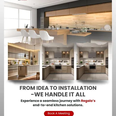 From the initial idea to the final installation, we handle it all. This image illustrates our end-to-end kitchen solutions, showcasing different design styles we can create. We ensure a seamless journey and complete peace of mind for our clients.