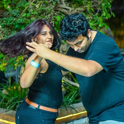 The energy of a perfect spin! At La Rumba, it's all about these moments of connection and flow on the dance floor.