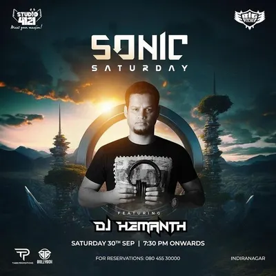 A poster from my 'Sonic Saturday' event at Big Pitcher, Indiranagar. I love playing at this venue.