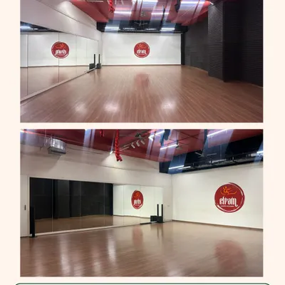 This is the heart of our academy, a clean, open space ready for your vision. The professional-grade wooden flooring and full-length wall mirror provide the perfect foundation for any dance style, fitness class, or creative workshop.