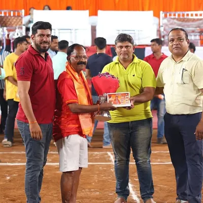 Honoring one of our veteran players. At Vijay Club, we respect the contributions of our seniors.