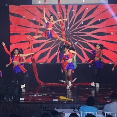 A highlight from our "Tarulya" 2024 showcase, this Harley Quinn act featured a combination of ground choreography and stunning aerial silk acrobatics for a high-impact performance.