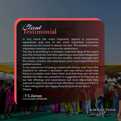 A testimonial from V G Jairam, Co-Founder of Hyperlink, who has worked with us for almost two decades. We are proud to build long-lasting partnerships based on reliability, proactivity, and flawless execution.