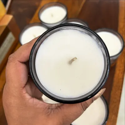 We can customize everything from the fragrance and color to the jar itself. These beautiful candles are perfect for any occasion and can be tailored to your unique taste.