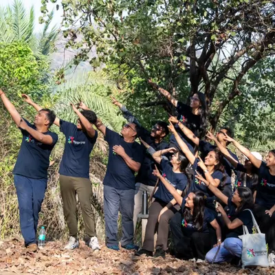 The joy of connecting with Mother Nature during our Sadhana Retreat. Nature is a great healer and a mirror that reflects our true selves.
