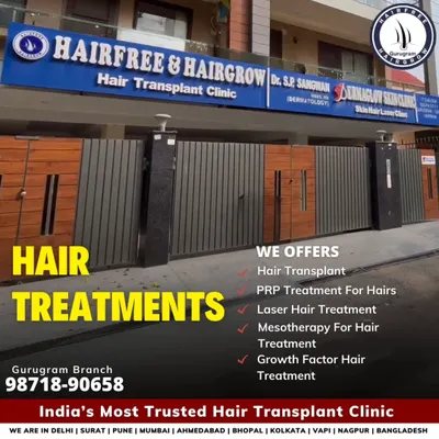 Welcome to our Gurugram clinic. We offer a range of services from hair transplants and PRP to laser treatments, all in a safe, professional, and welcoming environment.