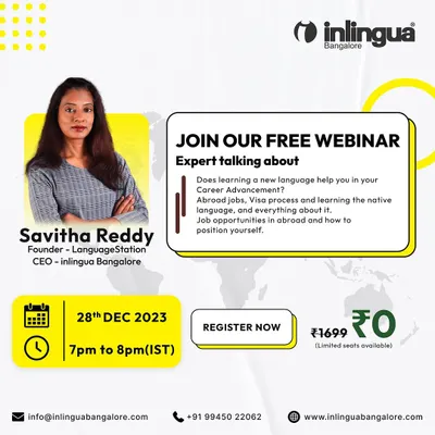 We regularly host free webinars with industry experts like our CEO, Savita Reddy. This event focused on the importance of international languages for career advancement, abroad jobs, and the visa process.