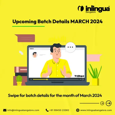 Announcing our upcoming batches for March 2024. This graphic serves as a header for a series of posts detailing our new course schedules.