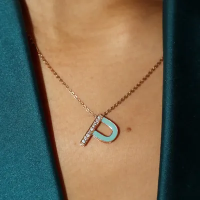 Your initials, your vibe. I love creating personalized pieces like this diamond and enamel initial 'P' pendant. It's a simple, elegant way to make your jewellery truly your own.