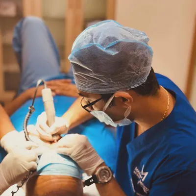 This is where the art and science of hair restoration meet. Performing an FUE procedure requires immense focus and dedication. I see each surgery as a disciplined craft, or 'sādhanam', aimed at achieving the best possible outcome for my patient.