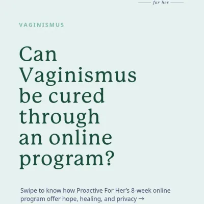 Can vaginismus really be cured through an online program? Yes. Our 8-week program offers hope, healing, and complete privacy, allowing you to recover from the comfort of your own home.