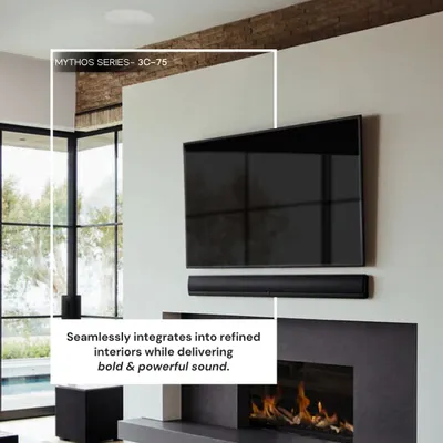 The Definitive Technology Mythos Series is a prime example of sound as art. These speakers integrate flawlessly with refined interiors, providing powerful audio from a sleek, unobtrusive form factor.