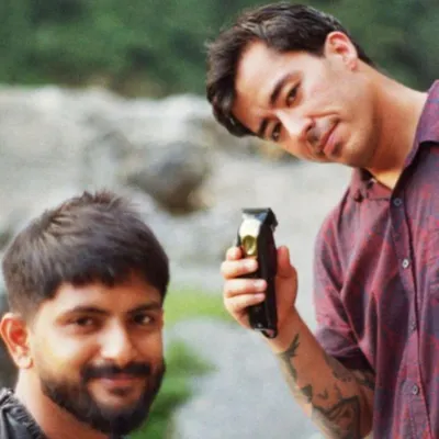 A throwback to 10 years ago with my mentor, Miguel. This meeting was the start of a journey that led to us becoming business partners and opening Nomad Barber Mumbai together.