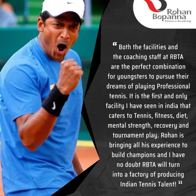 We are honored to have the support of Indian tennis legend Mahesh Bhupathi. He praises our academy for having the perfect combination of facilities and coaching staff to help youngsters pursue their dreams of playing professional tennis.