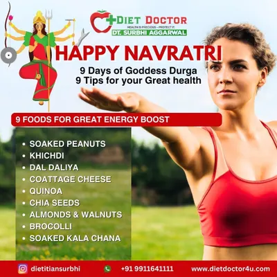 During Navratri, maintaining your energy is crucial. This guide lists 9 foods for a great energy boost, including soaked peanuts, khichdi, quinoa, and soaked kala chana, perfect for your fasting period.
