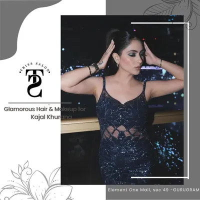 I had the pleasure of creating this glamorous look for influencer Kajal Khurana. The sharp, smokey eye and high ponytail were perfect for her special event.