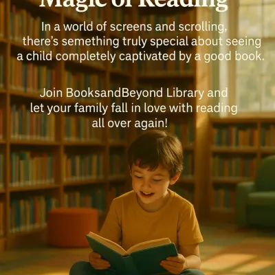 Rediscover the magic of reading with us. In a world of screens and scrolling, there's nothing like seeing a child completely captivated by a good book. Let your family fall in love with reading all over again.