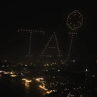 We celebrated 50 years of the Taj Fort Aguada Resort & Spa in Goa by writing the iconic 'TAJ' name in the sky. This show highlighted the brand's legacy of luxury and commitment to excellence.