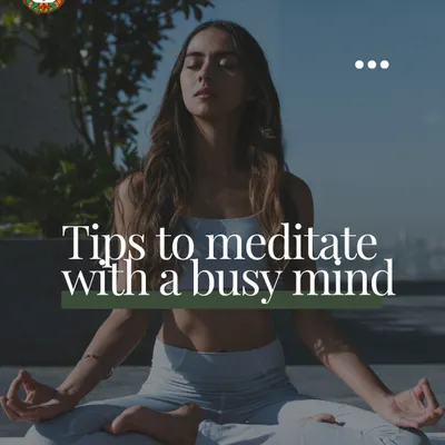 Feeling like your mind is too busy to meditate? This is a common challenge, and we have practical tips to help you get started.