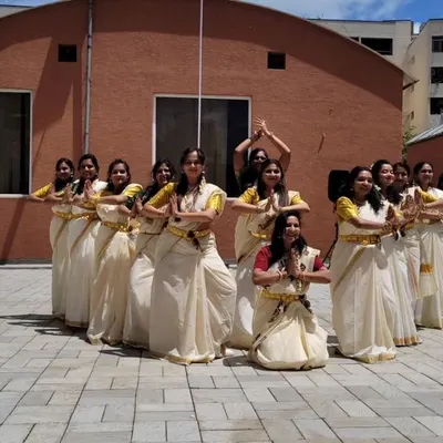 Leading a group of women in a traditional Onam performance. It was my first time choreographing for this beautiful festival, and I loved the challenge of honoring the culture through dance.