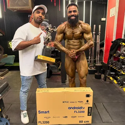 A hat-trick of wins for my athlete Bantu Rathore. We secured the Gold Medal and Overall Title at the Mr. India Classic, a testament to our relentless hard work and strategic preparation.