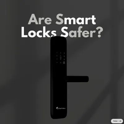 Are smart locks safer? The answer is a definite yes. This series of images explains the five key reasons why, starting with the benefits of keyless entry.