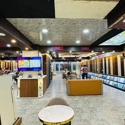 A complete view of our spacious showroom. We have designed it to make you feel comfortable while you explore endless possibilities for your interiors.