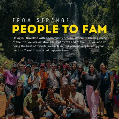 Have you ever traveled with a community where you start as strangers and end as best friends? That's what happens on our trips. This is your sign to join us and find your travel fam.