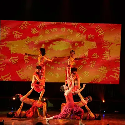 A breathtaking human pyramid formation from our devotional contemporary piece based on Lord Hanuman. This performance at Zest 2025 showcased incredible strength, trust, and teamwork from our dancers.