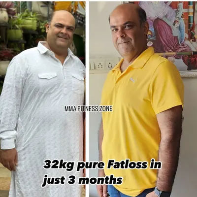 This client's 32kg fat loss in just 3 months is a testament to his hard work. He committed to the process and completely transformed his body and health.