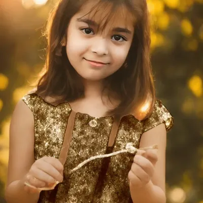 A golden hour portrait of a young girl, capturing her gentle smile and the angel shine in her eyes. I love working with natural light to create these soft, timeless moments for family photoshoots.