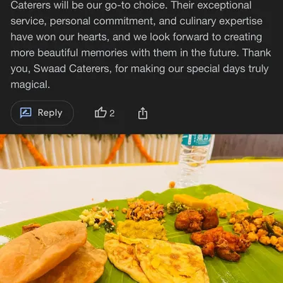 This detailed review from a happy client highlights my team's exceptional service and culinary expertise. It's feedback like this that motivates me to make every event magical.