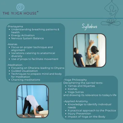 Our syllabus is designed to be thorough and transformative. You will learn everything from Pranayama for nervous system balance and Asanas with a focus on alignment to Meditation techniques and the practical application of Yoga Philosophy.