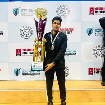 I am incredibly proud to showcase my student, Akash, with his silver medal from the All India Inter-University Badminton Championship 2023. His victory is a testament to the fact that consistent effort and dedication lead to success at the highest levels.