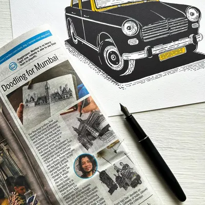 My love for Mumbai is never-ending. I was so grateful to see my architectural sketches of the city featured in this Mid-day newspaper article.