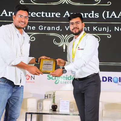 We were honored at the India Architecture Awards 2023 for 'Adopting Creative Approaches in Delivering Residential Projects'. This award recognizes our dedication to innovative and client-focused design in the residential sector.