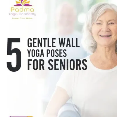 Wall yoga is a wonderful way for seniors or beginners to stretch and relax with support. These five gentle poses will help you feel better in your body.
