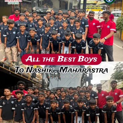 All the best, boys. Our team is on its way to Nashik, Maharashtra, to represent Karnataka and defend our U-15 title.