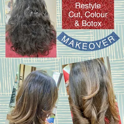 This client received a full restyle including a cut, color, and a rejuvenating Botox treatment. The Botox helped repair damage and frizz, resulting in these soft, healthy-looking waves.