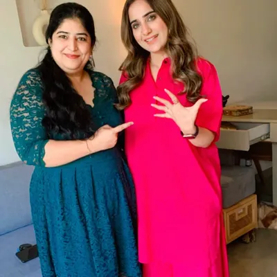 Here I am with the lovely Kusha Kapila after our nail session for Cannes. It was an absolute pleasure to work with her.