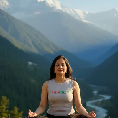 This serene moment captures the ultimate goal of our practice: finding inner peace and connecting with a higher energy, wherever you are. Yoga is a journey to the self, through the self.