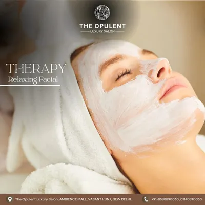 A client enjoying a moment of pure relaxation. Here, a thick, nutrient-rich mask is being applied to soothe and hydrate the skin, leaving it feeling soft, supple, and completely refreshed.