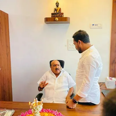 Discussing financial and taxation matters with Honourable MLA Sukumar Shetty during the inauguration of our new branch office. Our expertise is trusted by community leaders and clients alike.