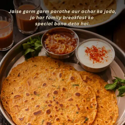 Some combinations never get old, like garam garam parathe and a side of achaar. It's a pairing that makes every family breakfast feel special.
